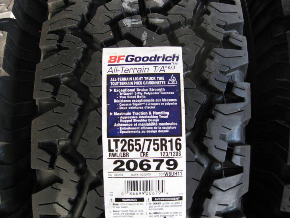 ยาง BF รุ่น KO 265 75R16 pic1